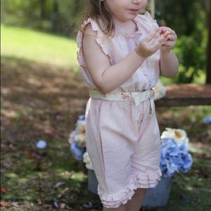 adorable girls “play suit” formal outfit size 6-9m